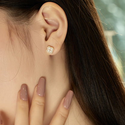 [Violet JW]Four-Leaf Clover Flower Shaped Earrings