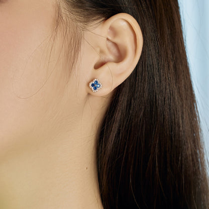 [Violet JW]Four-Leaf Clover Flower Shaped Earrings