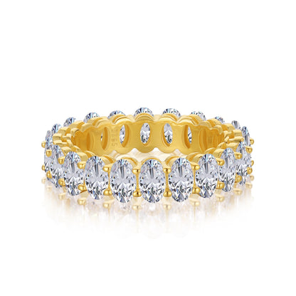 [Violet JW]Ornate Oval Cut Tennis Ring