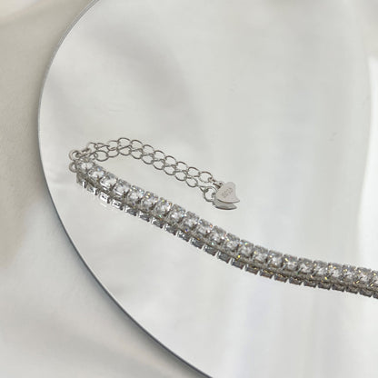 [Violet JW]Sparkling Round Cut Daily Bracelet