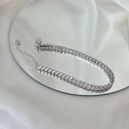 [Violet JW]Sparkling Round Cut Daily Bracelet
