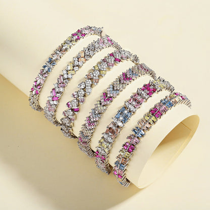 [Violet JW]Dazzling Unique Multi Shape Daily Bracelet