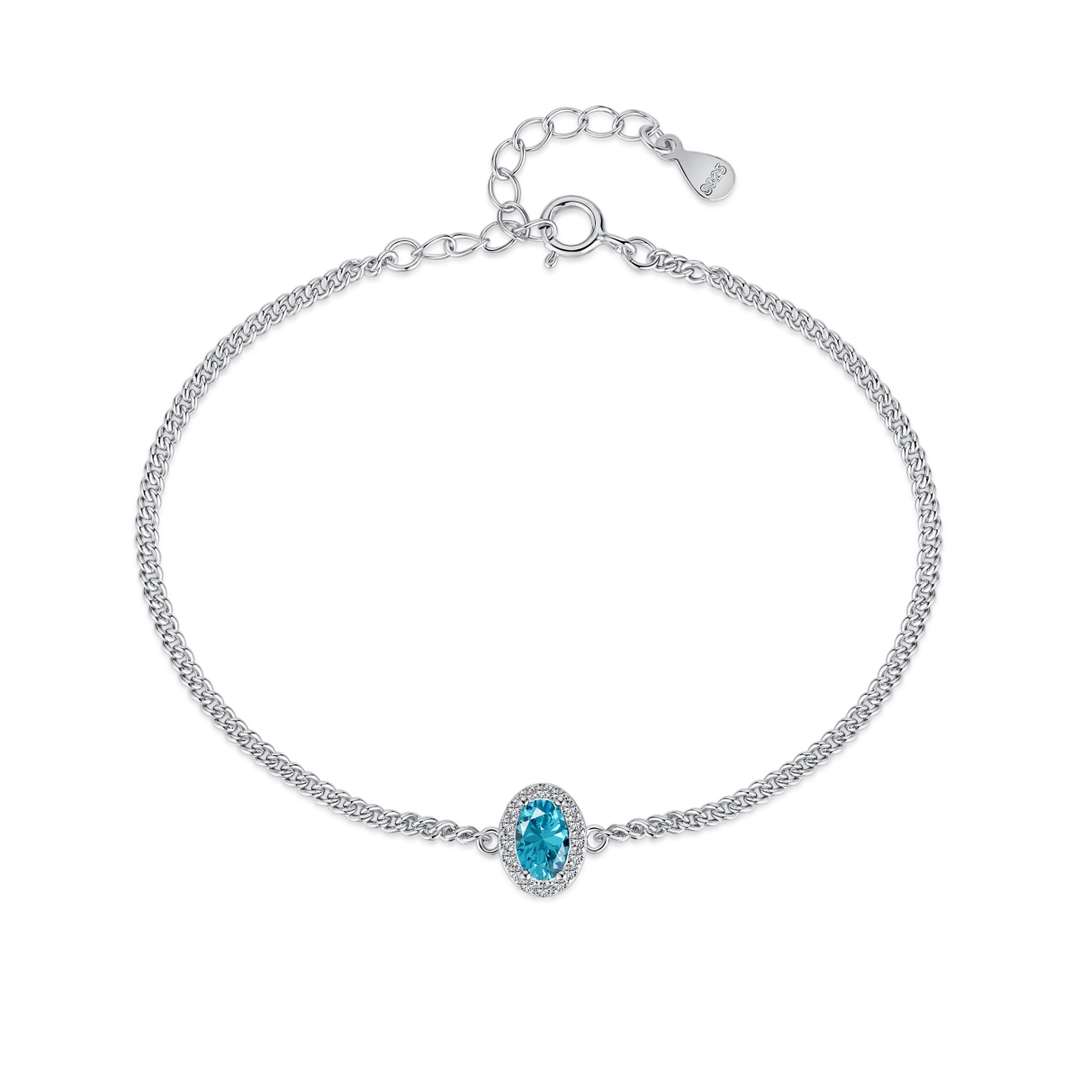 [Violet JW]Exquisite Oval Shape Bracelet