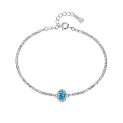 [Violet JW]Exquisite Oval Shape Bracelet