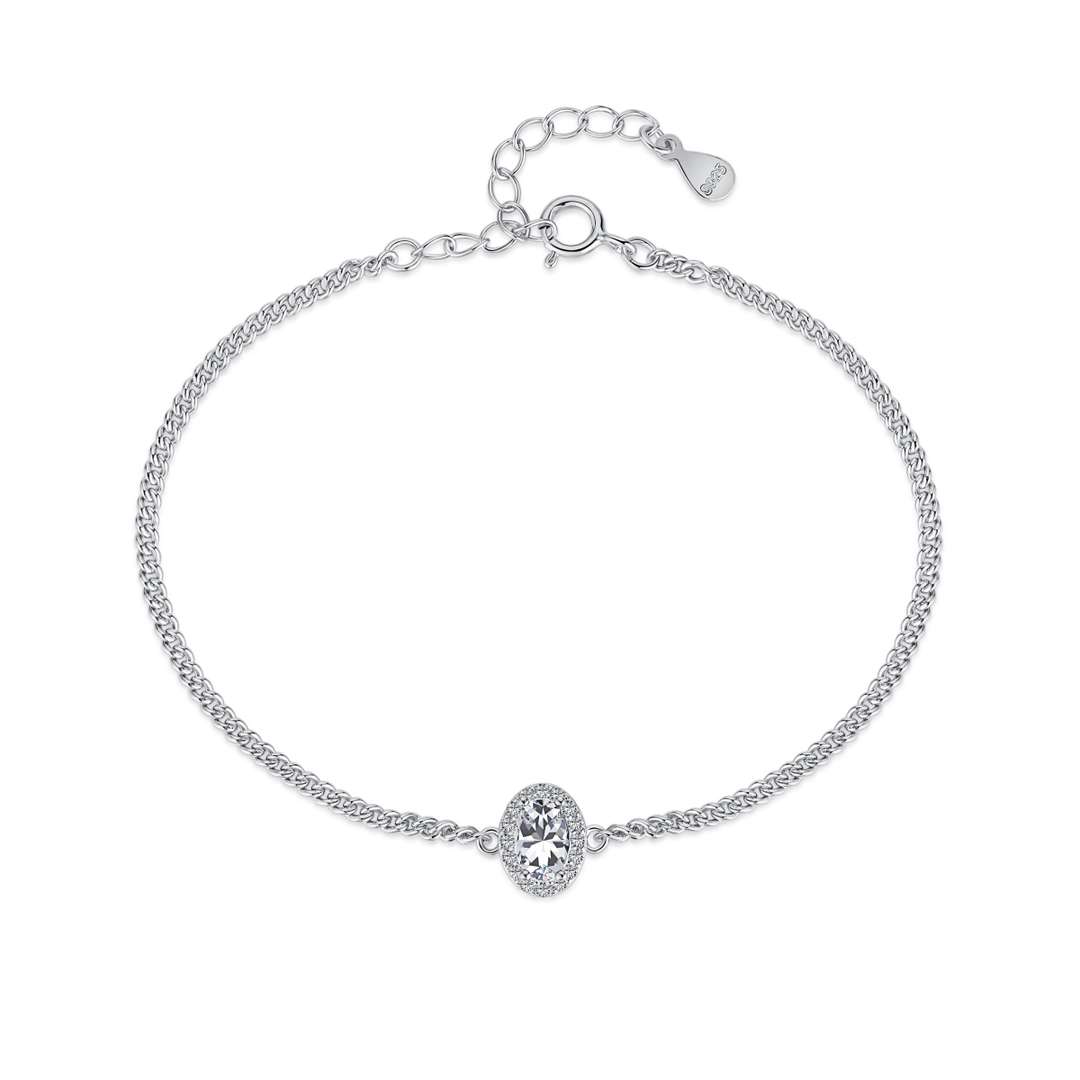 [Violet JW]Exquisite Oval Shape Bracelet