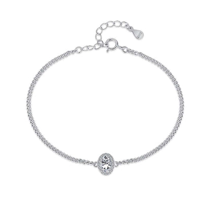 [Violet JW]Exquisite Oval Shape Bracelet
