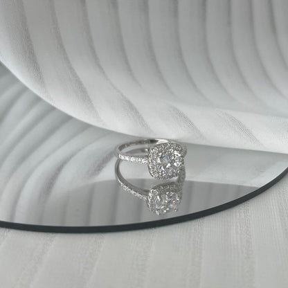 [Violet JW]Dazzling Resplendent Round Cut Wedding Ring