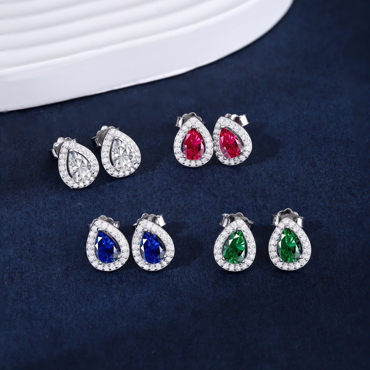 [Violet JW]Luxurious Water Drop Shape Earrings