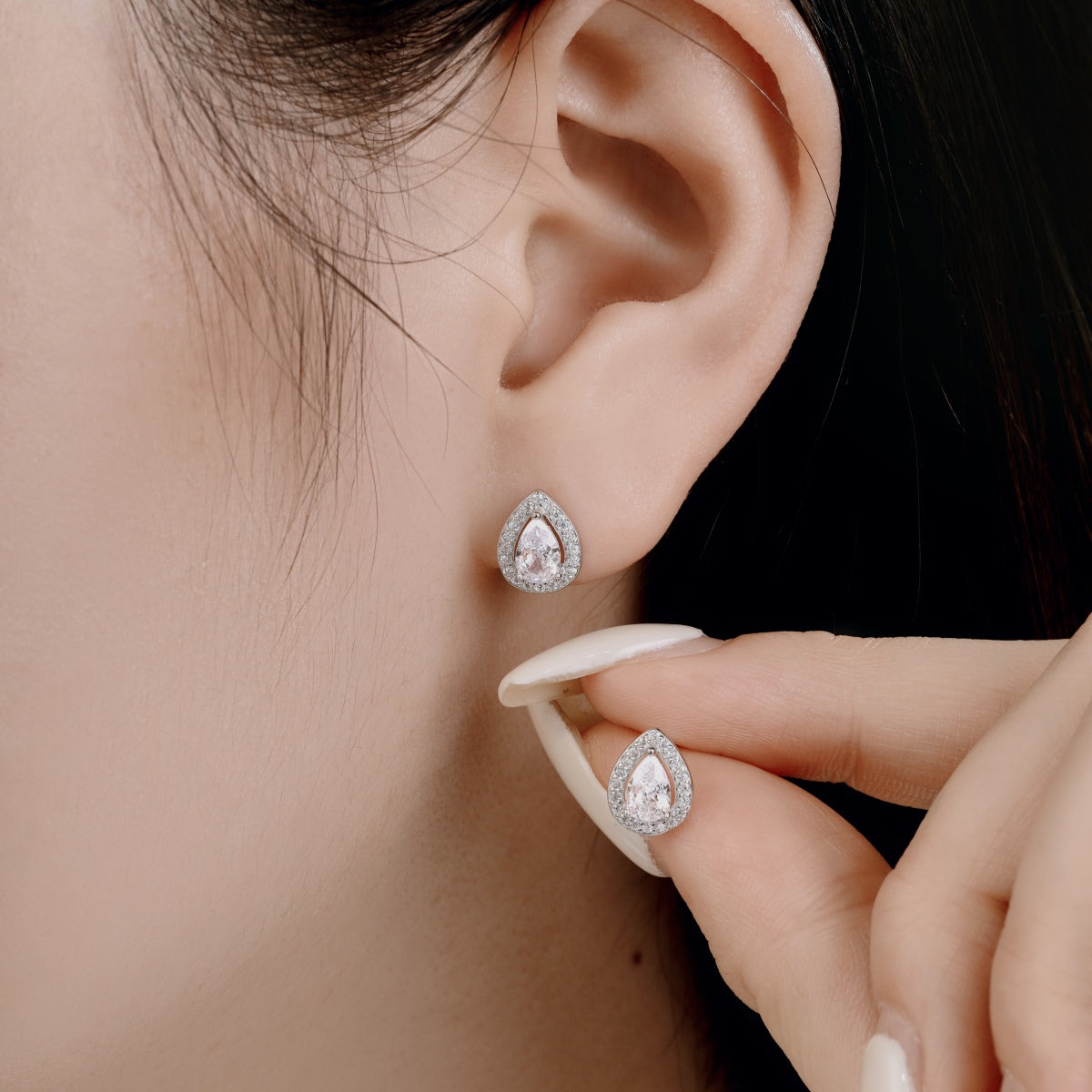 [Violet JW]Luxurious Water Drop Shape Earrings