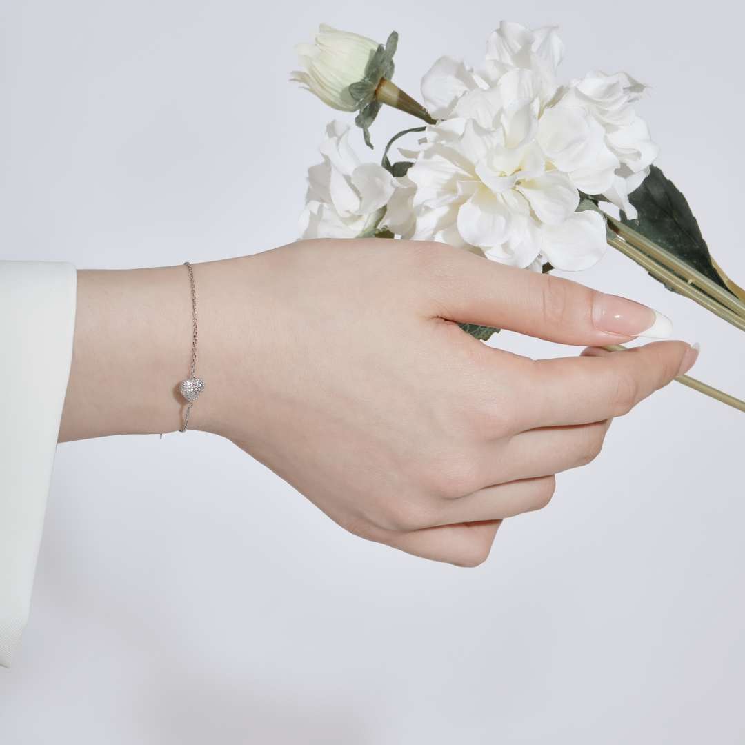 [Violet JW]Heart-Shaped Gentle and Versatile Bracelet