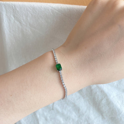 [Violet JW]1.0 Carat Unique Emerald Cut Banquet Bracelet