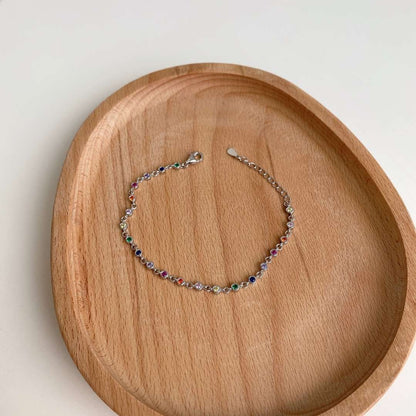 [Violet JW]Colorful Bead Array Bracelet