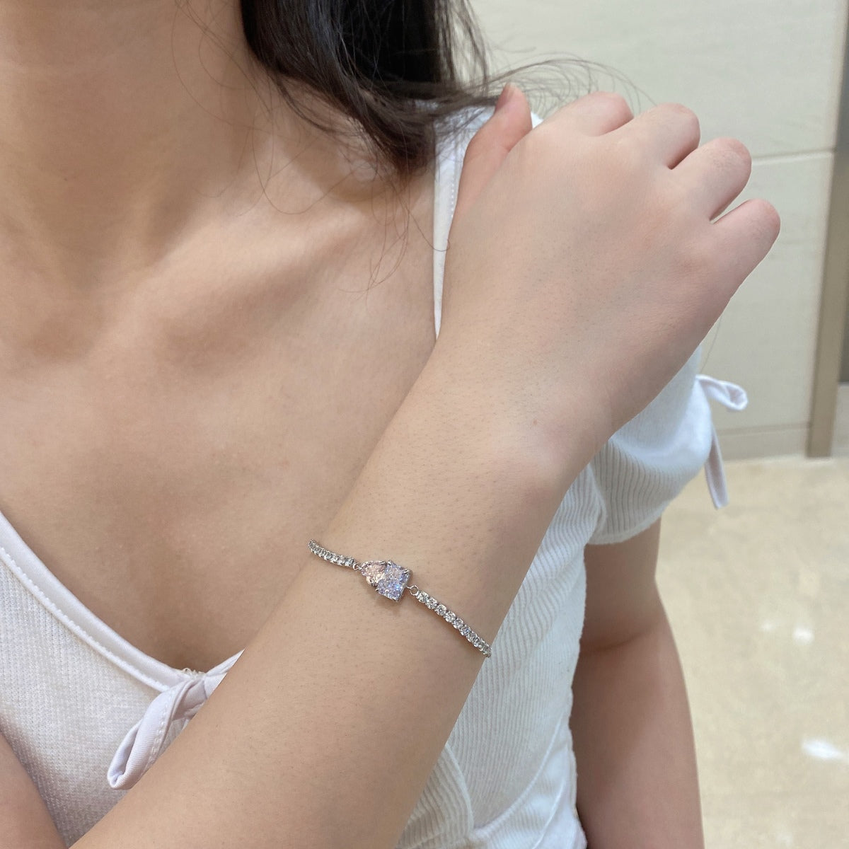 [Violet JW]Dazzling Unique Multi Shape Lover Bracelet