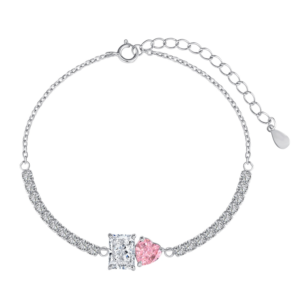 [Violet JW]Dazzling Unique Multi Shape Lover Bracelet