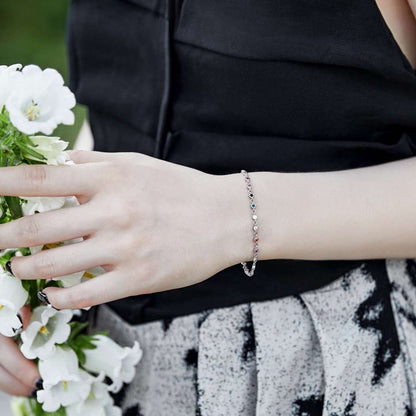 [Violet JW]Colorful Bead Array Bracelet