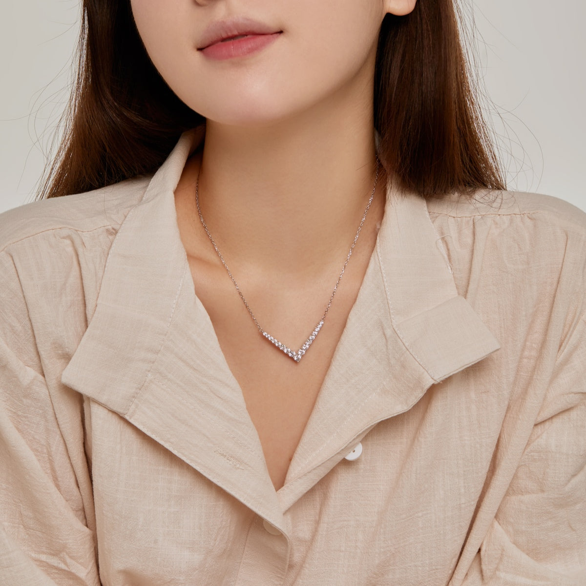 [Violet JW]Ornate Round Cut Necklace