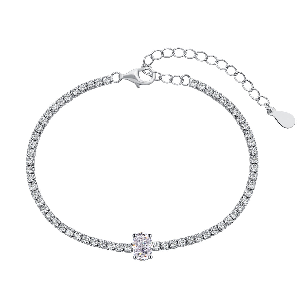 [Violet JW]0.75 Carat Exquisite Oval Cut Daily Bracelet