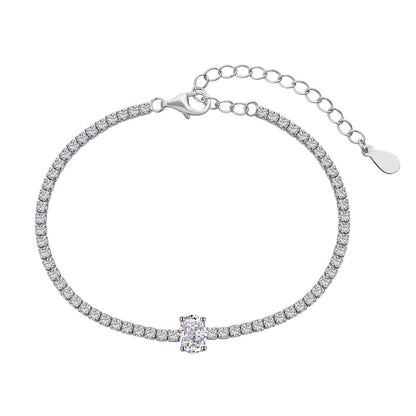 [Violet JW]0.75 Carat Exquisite Oval Cut Daily Bracelet