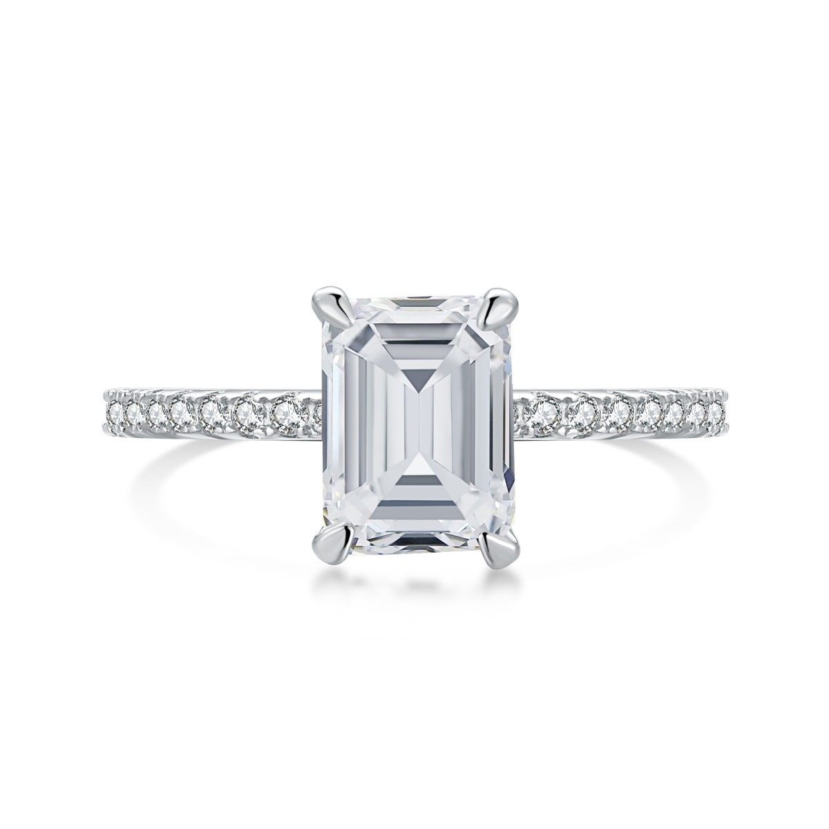 [Violet JW]2.0 Carat Scintillating Ornate Radiant Cut Party Ring