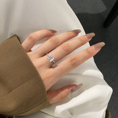 [Violet JW]2.0 Carat Scintillating Ornate Radiant Cut Party Ring
