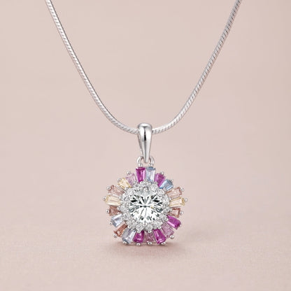 [Violet JW]Charming Flower Colorful Necklace