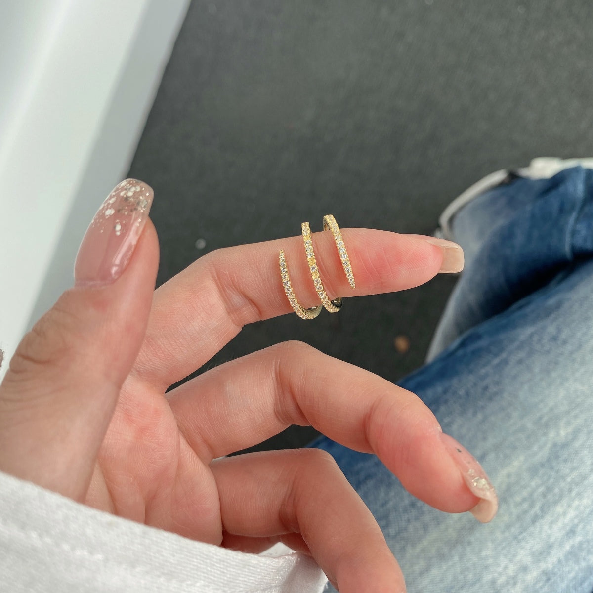 [Violet JW]Unique Vibrant Entangle Daily Ring
