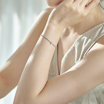 [Violet JW]0.5 Carat Elegant Romantic Heart Shape Lover Bracelet