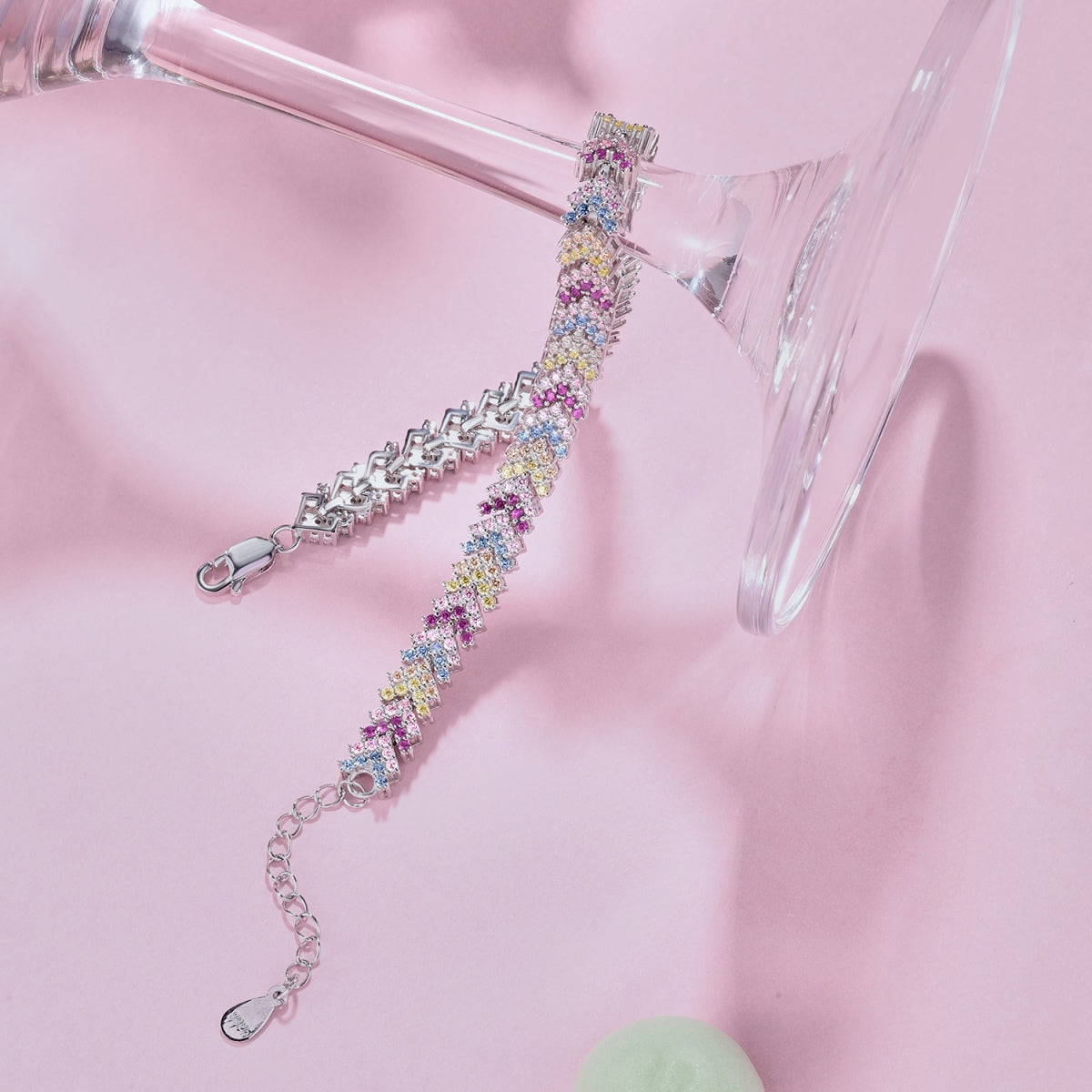 [Violet JW]Ornate Sparkling Round Cut Party Bracelet