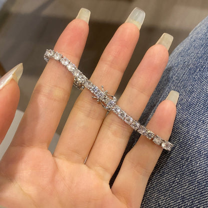 [Violet JW]Luxurious Ornate Round Cut Tennis Bracelet
