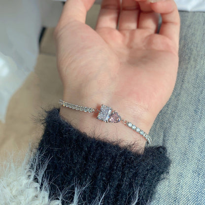 [Violet JW]Dazzling Unique Multi Shape Lover Bracelet