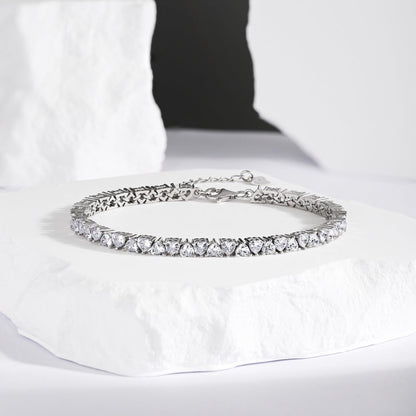 [Violet JW]Dazzling Romantic Heart Shape Lover Bracelet