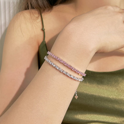 [Violet JW]Dazzling Romantic Heart Shape Lover Bracelet