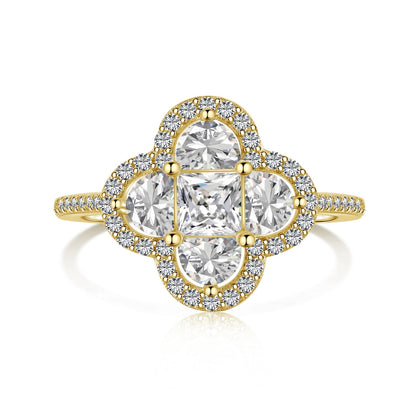 [Violet JW]Luxurious Eternity Flower Shape Banquet Ring