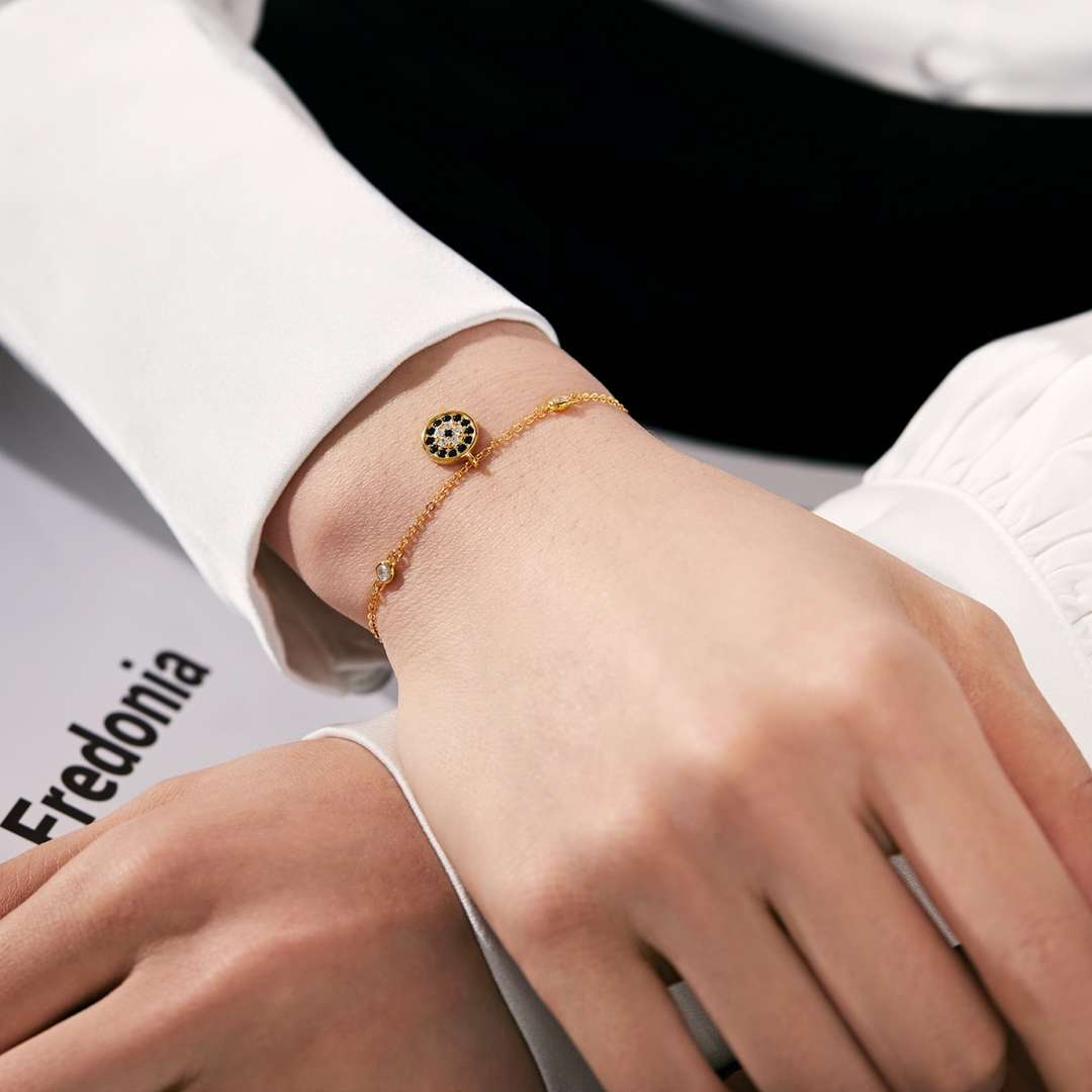 [Violet JW]Devil's Eye Round Shape Bracelet