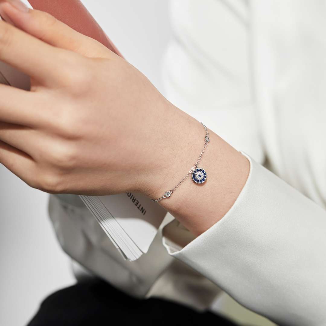 [Violet JW]Devil's Eye Round Shape Bracelet