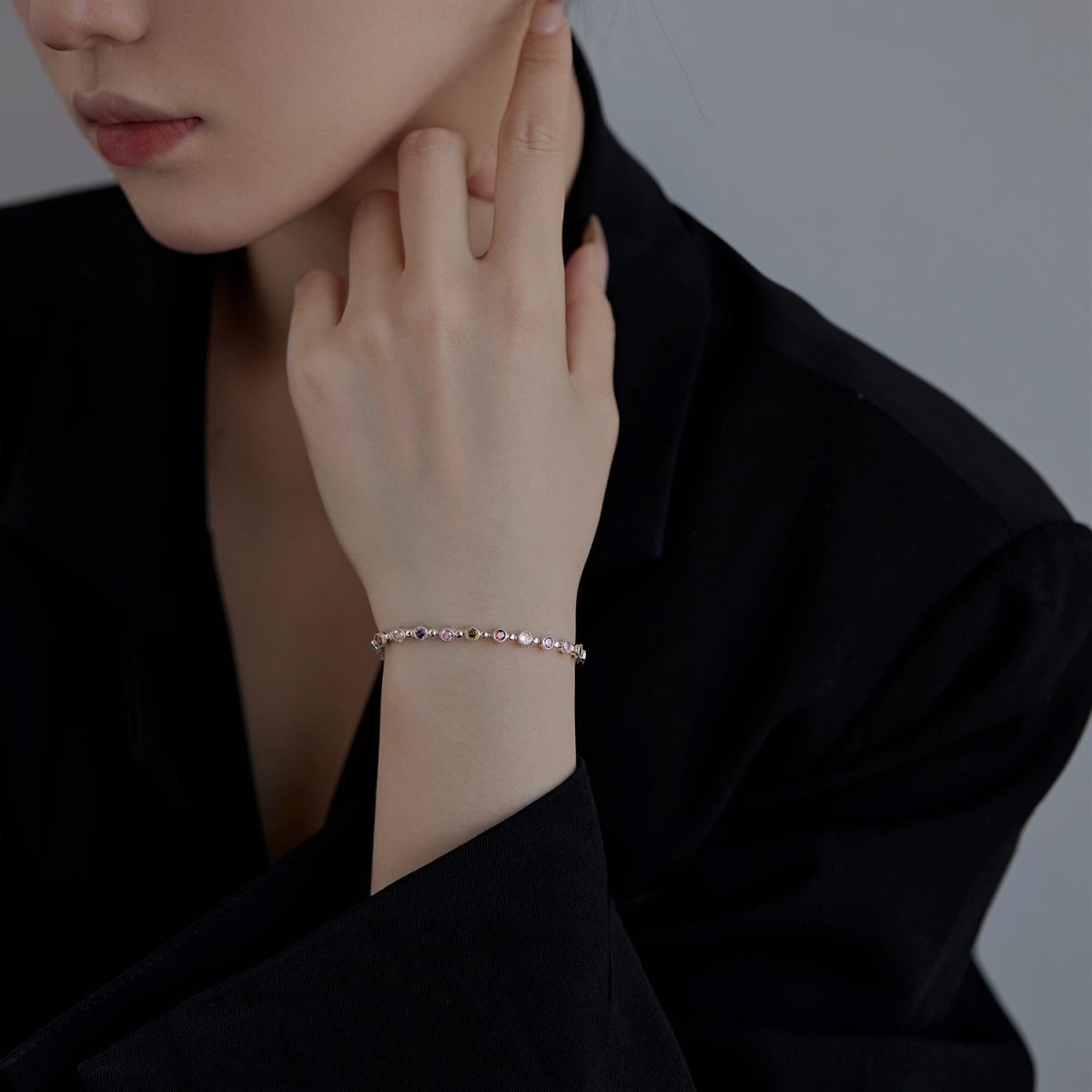 [Violet JW]Sparkling Exquisite Round Cut Party Bracelet