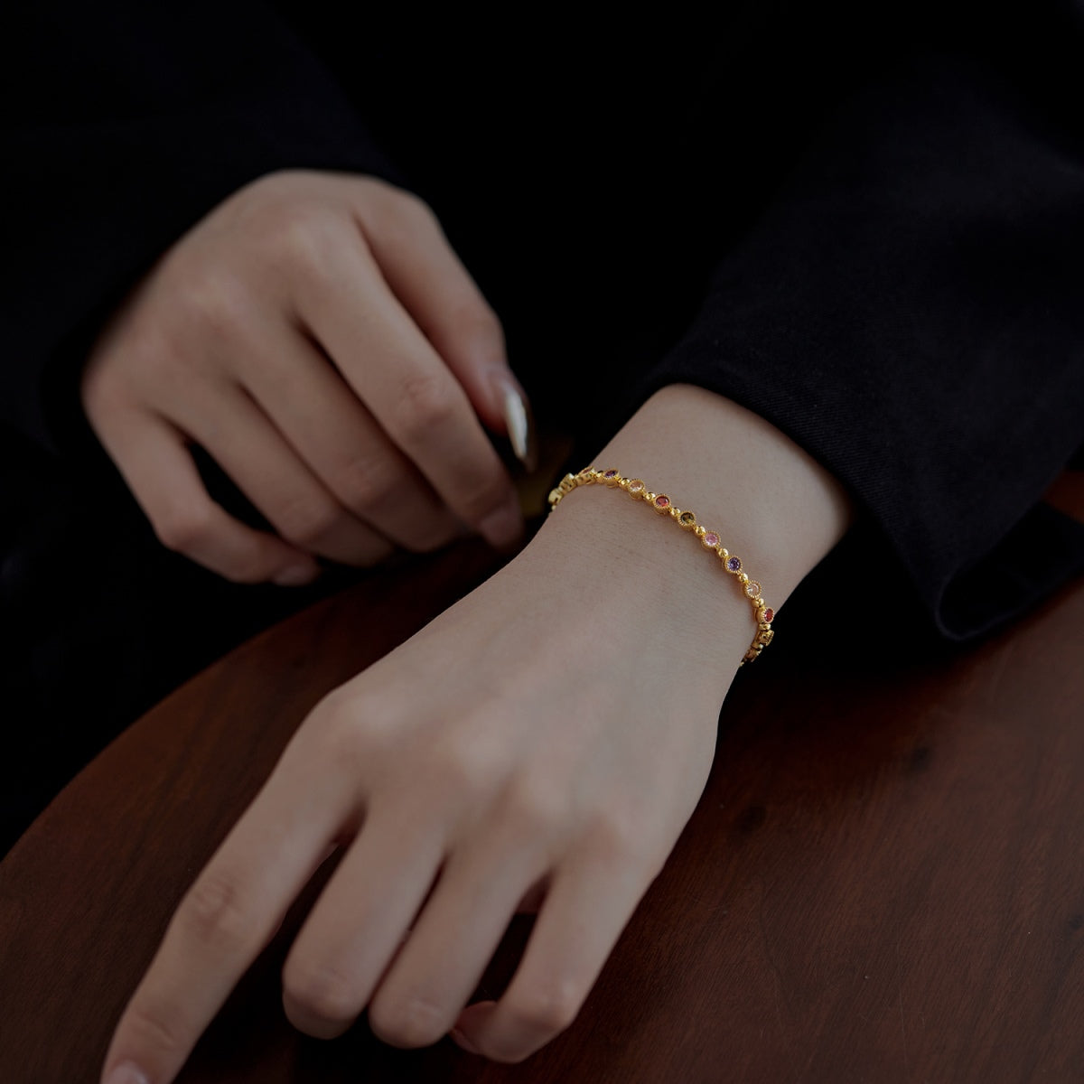 [Violet JW]Sparkling Exquisite Round Cut Party Bracelet