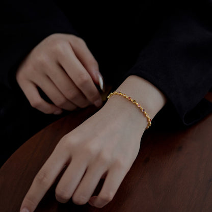 [Violet JW]Sparkling Exquisite Round Cut Party Bracelet