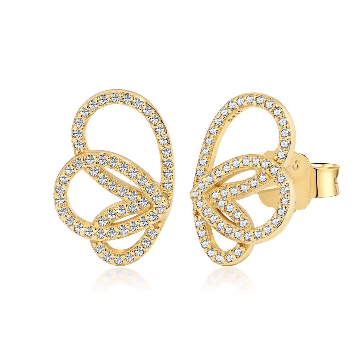 [Violet JW]Exquisite Butterfly Shape Earrings