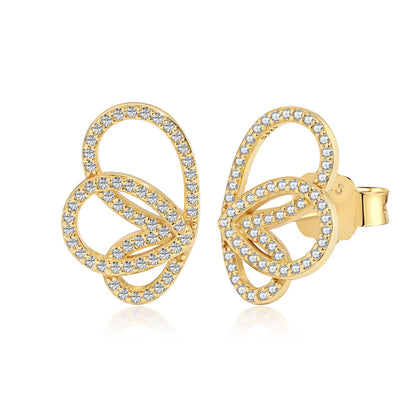 [Violet JW]Exquisite Butterfly Shape Earrings