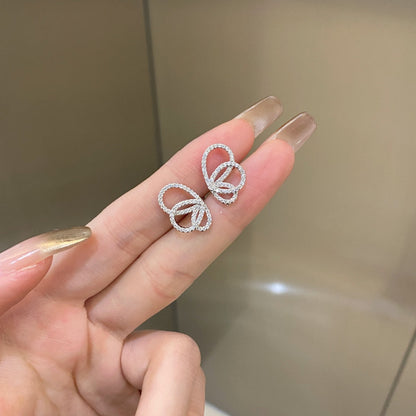 [Violet JW]Exquisite Butterfly Shape Earrings