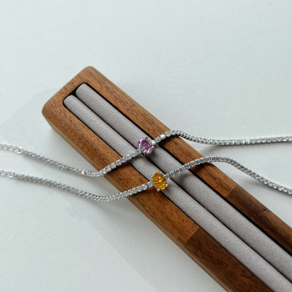 [Violet JW]0.75 Carat Exquisite Oval Cut Daily Bracelet