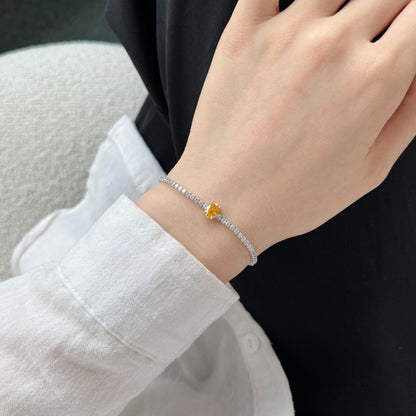 [Violet JW]0.75 Carat Exquisite Oval Cut Daily Bracelet