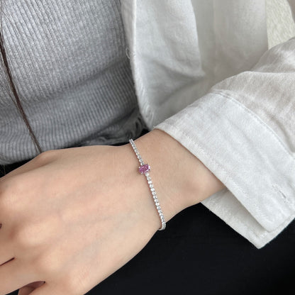 [Violet JW]0.75 Carat Exquisite Oval Cut Daily Bracelet