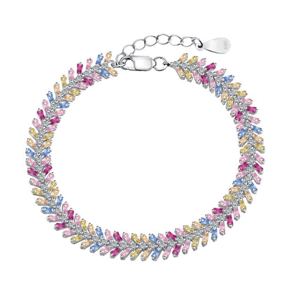[Violet JW]Dainty Radiant Emerald Cut Daily Bracelet