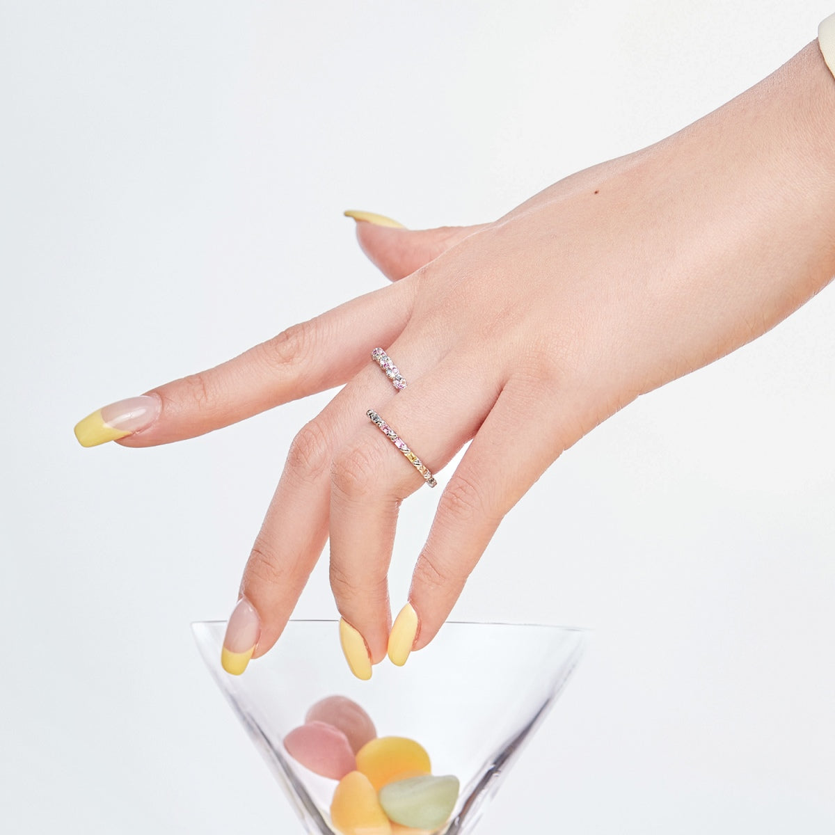 [Violet JW]Charming Colorful Round Cut Daily Ring