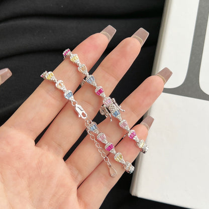 [Violet JW]Radiant Water Drop Shape Daily Bracelet