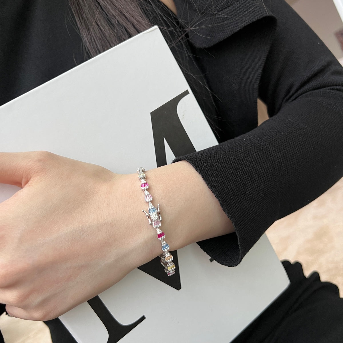 [Violet JW]Radiant Water Drop Shape Daily Bracelet