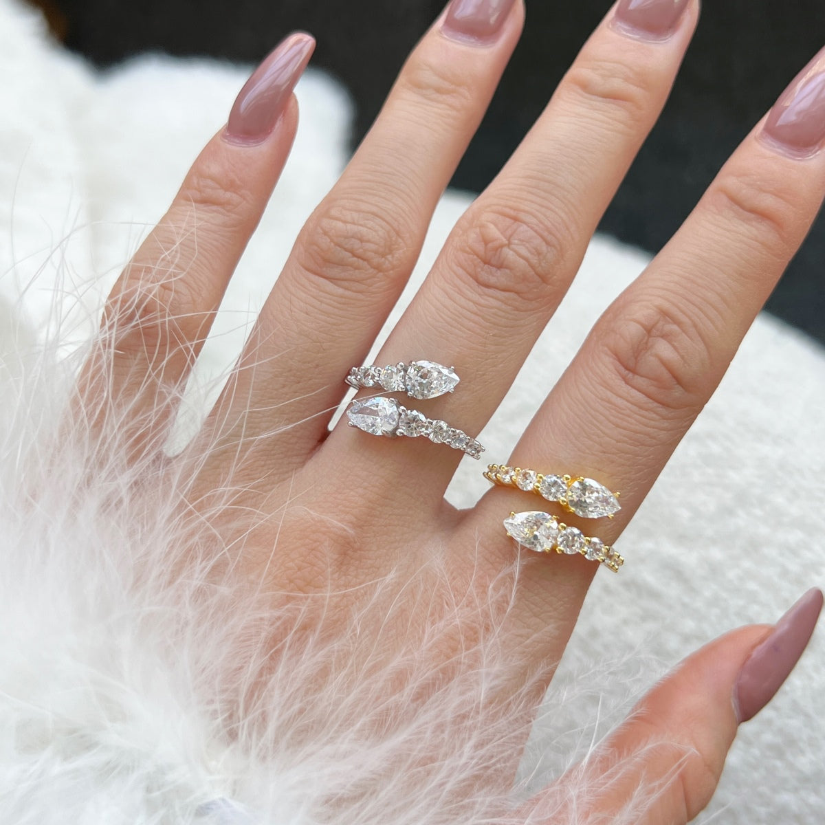 [Violet JW]Delicate Lively Snake Shape Daily Ring