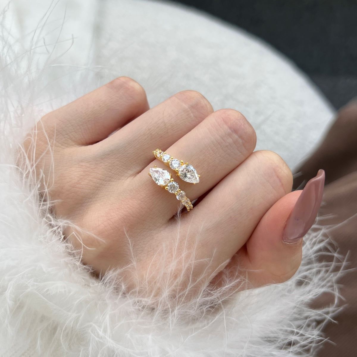 [Violet JW]Delicate Lively Snake Shape Daily Ring